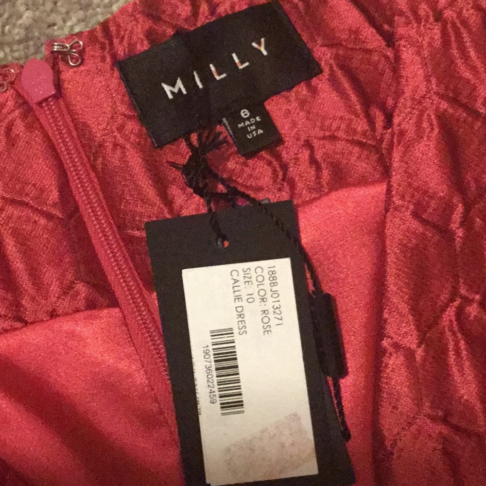 Milly Callie Pencil Dress In Italian Jacquard - Picture 6 of 10